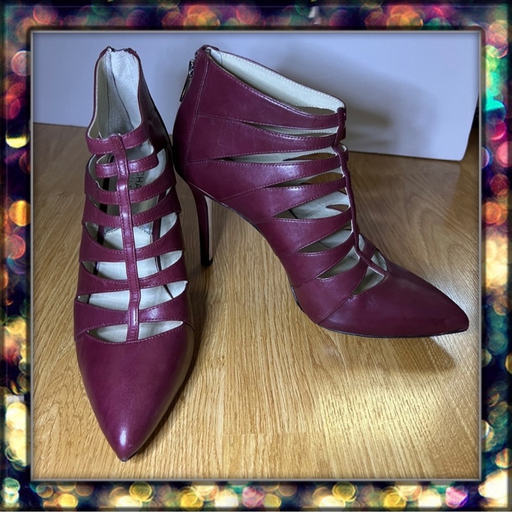 {Michael Michael Kors} Mavis Back Zip Strappy Heel Dress Booties